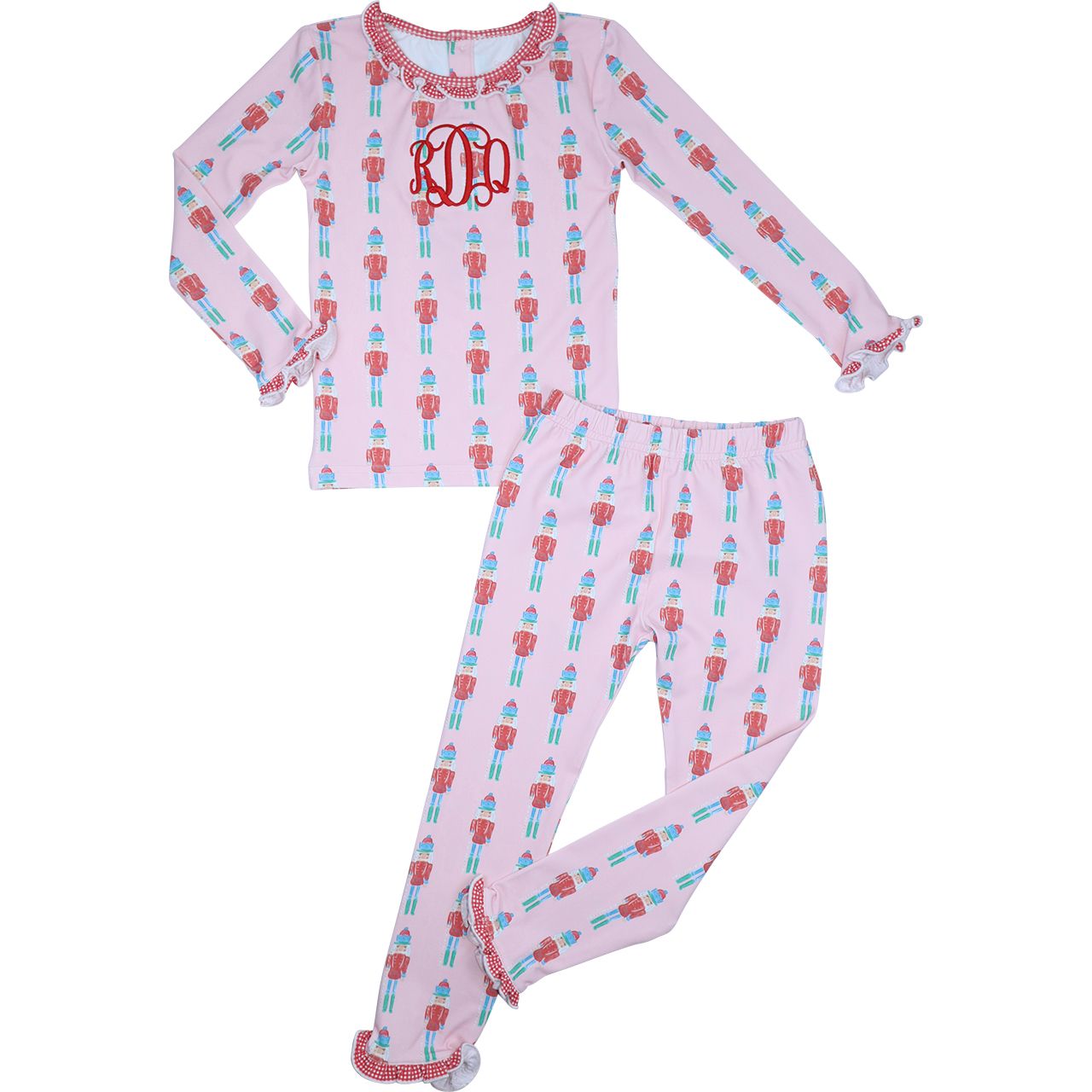Pink Holiday Nutcracker Knit Pajamas