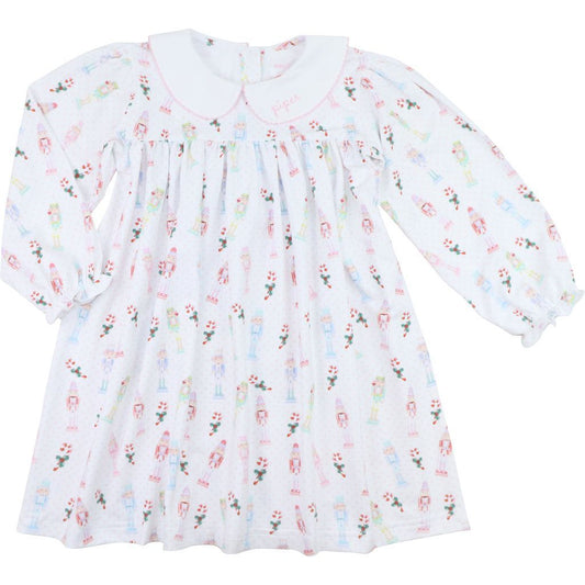 Pink Nutcracker And Candy Cane Knit Dress