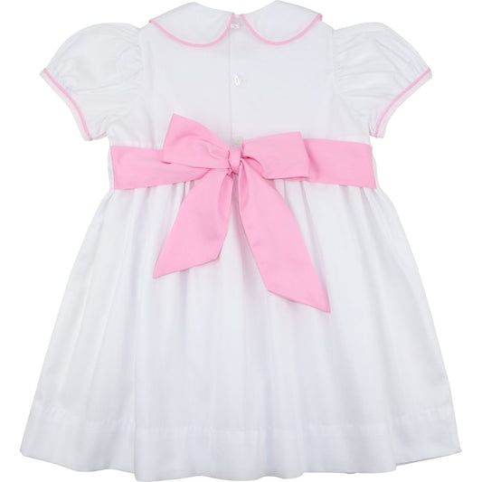 Pique Smocked Bow Dress