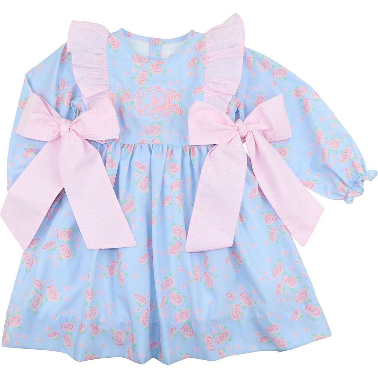 Rose Print Bow Dress