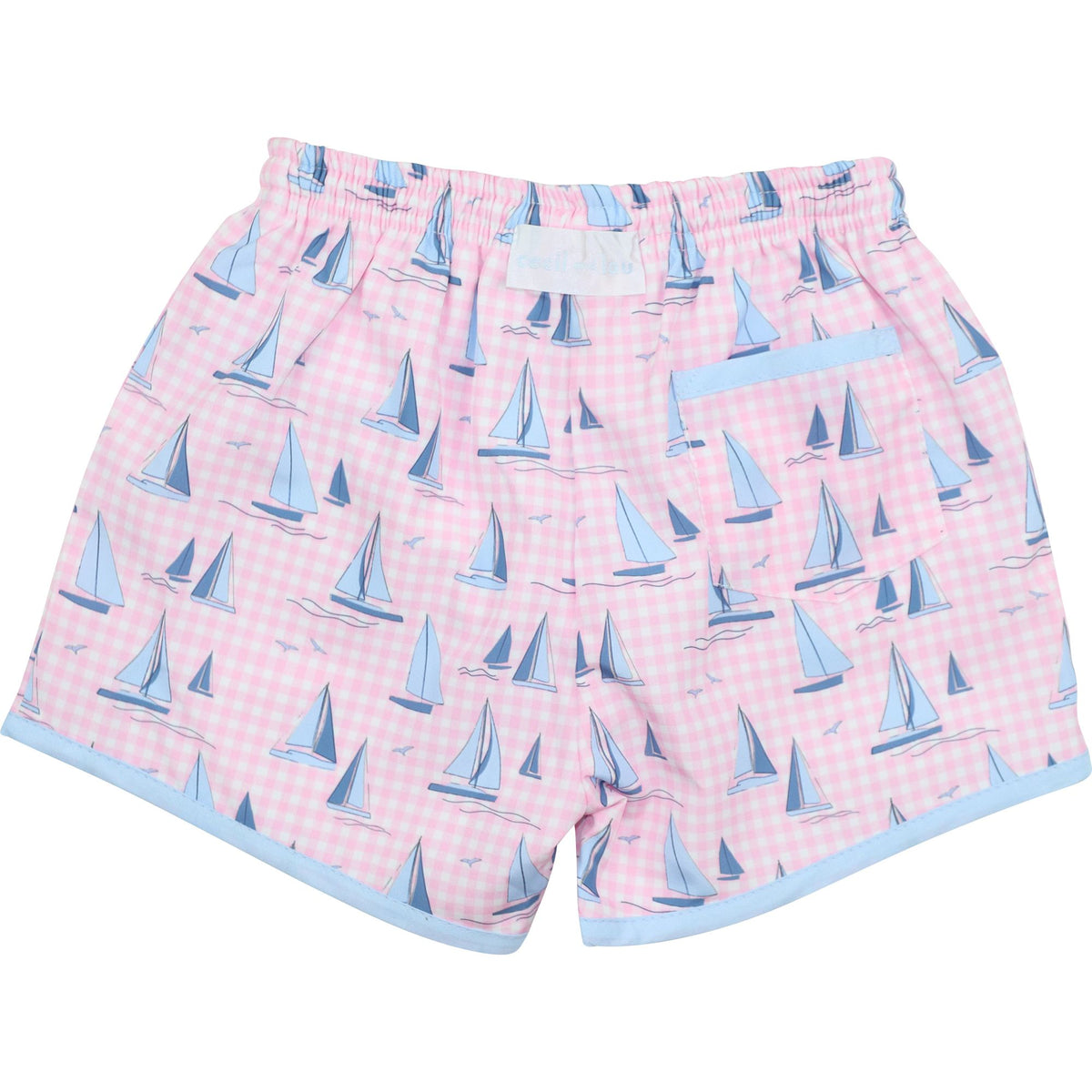 Sailboat Print Swim Trunks