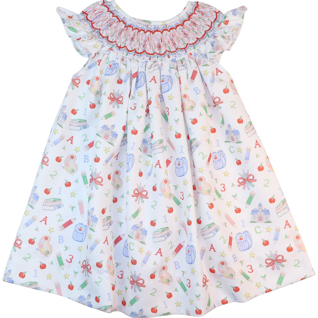 Smocked Honeycomb Back To School Dress