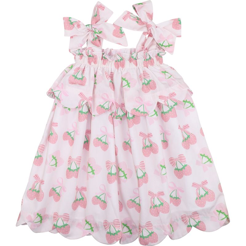 Strawberry Shoulder Tie Dress