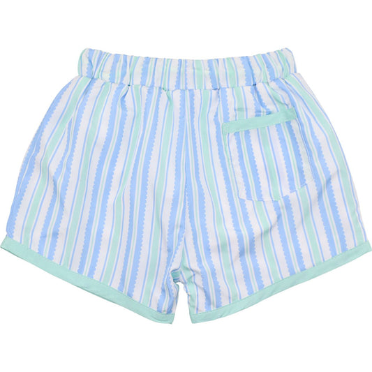 Striped Swim Trunks