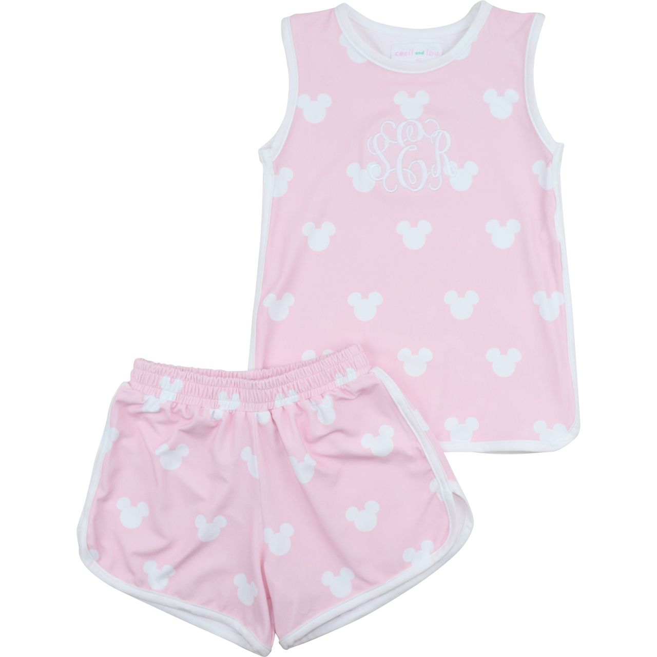 Pink And White Mouse Ears Knit Play Set