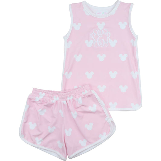 Pink And White Mouse Ears Knit Play Set