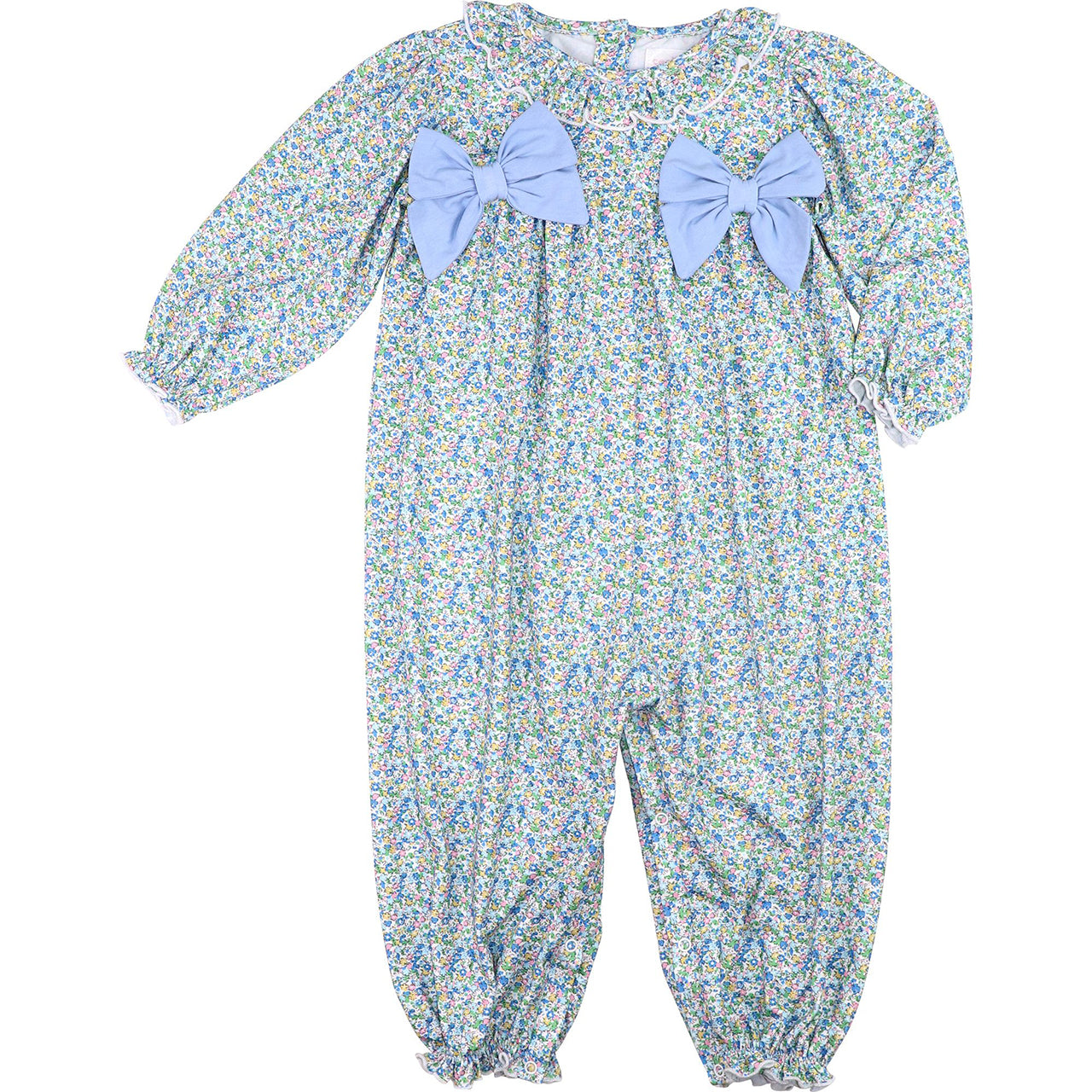 Petite Floral Knit Bow Long Bubble