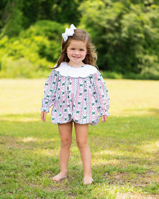 Holiday Hearts And Bows Bubble