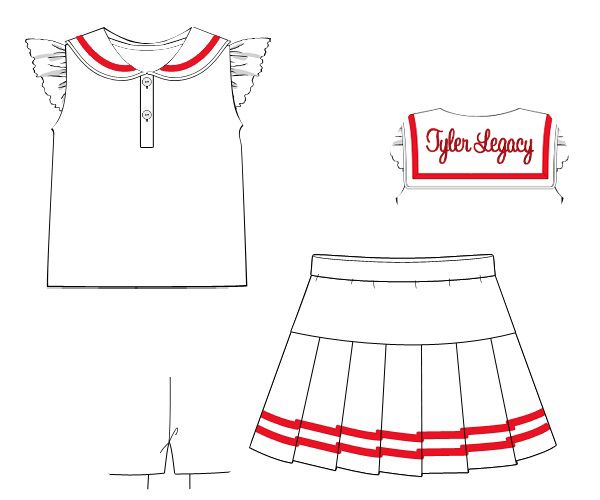 White Knit Sailor Set