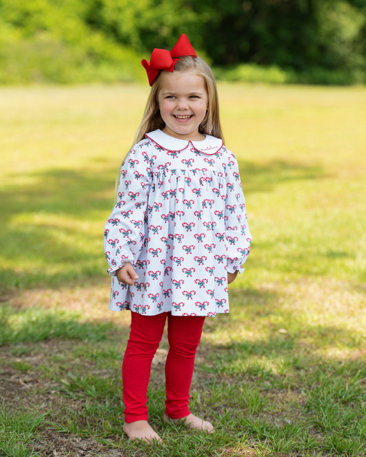 Candy Cane Knit Legging Set