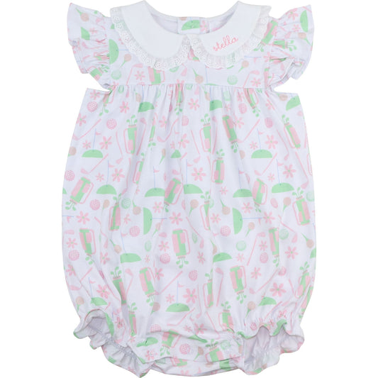 Green And Pink Knit Golf Bubble