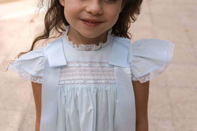 Blue Heirloom Lace Dress