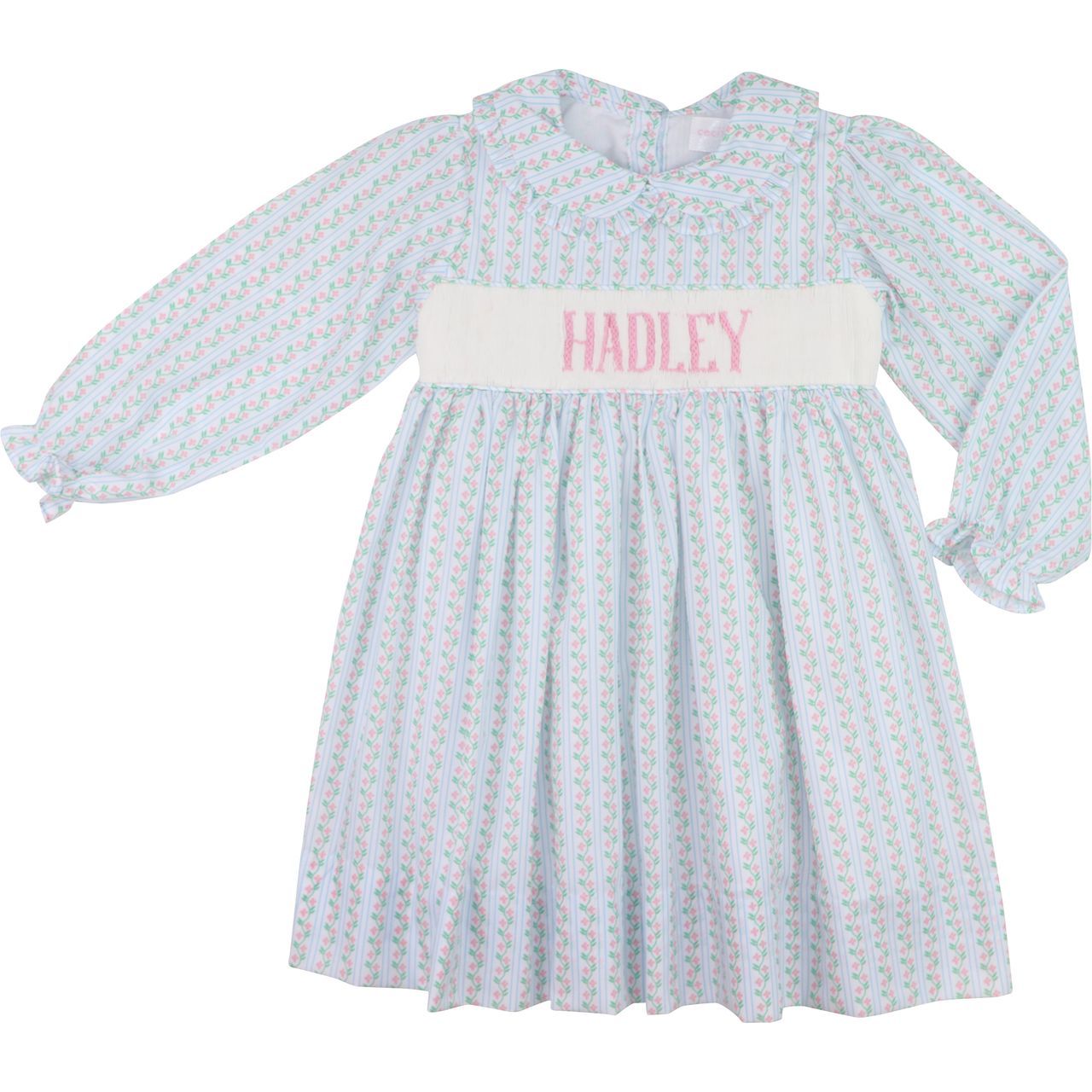 Floral Vines Custom Smocked Dress