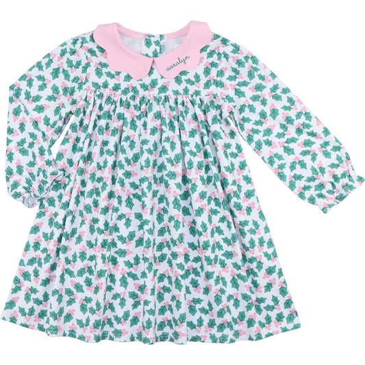 Pink And Green Knit Holly Dress