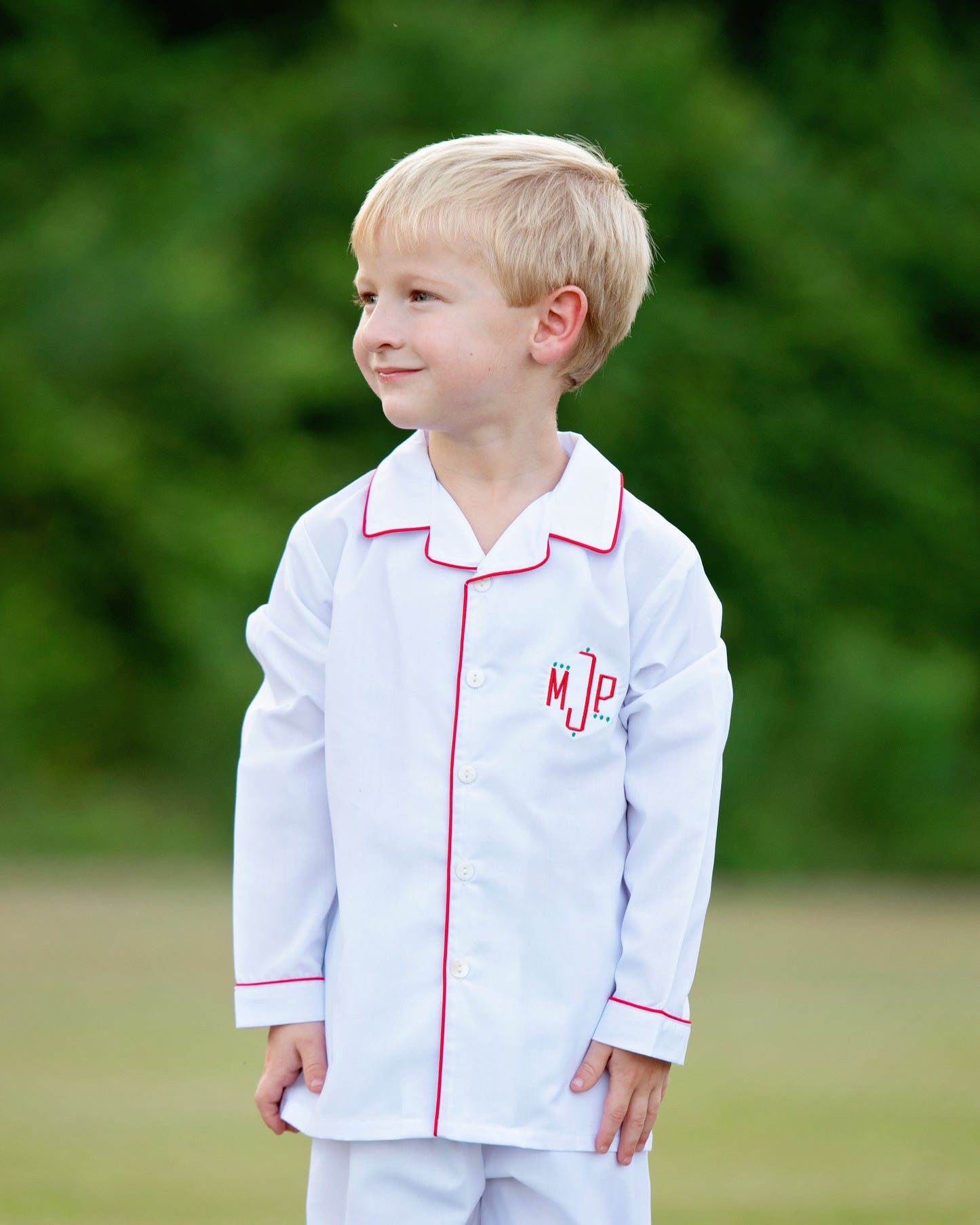White And Red Pajamas