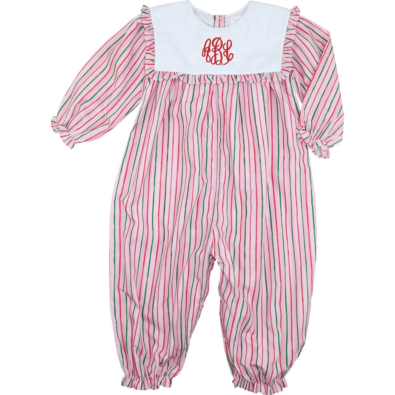 Holiday Striped Long Bubble