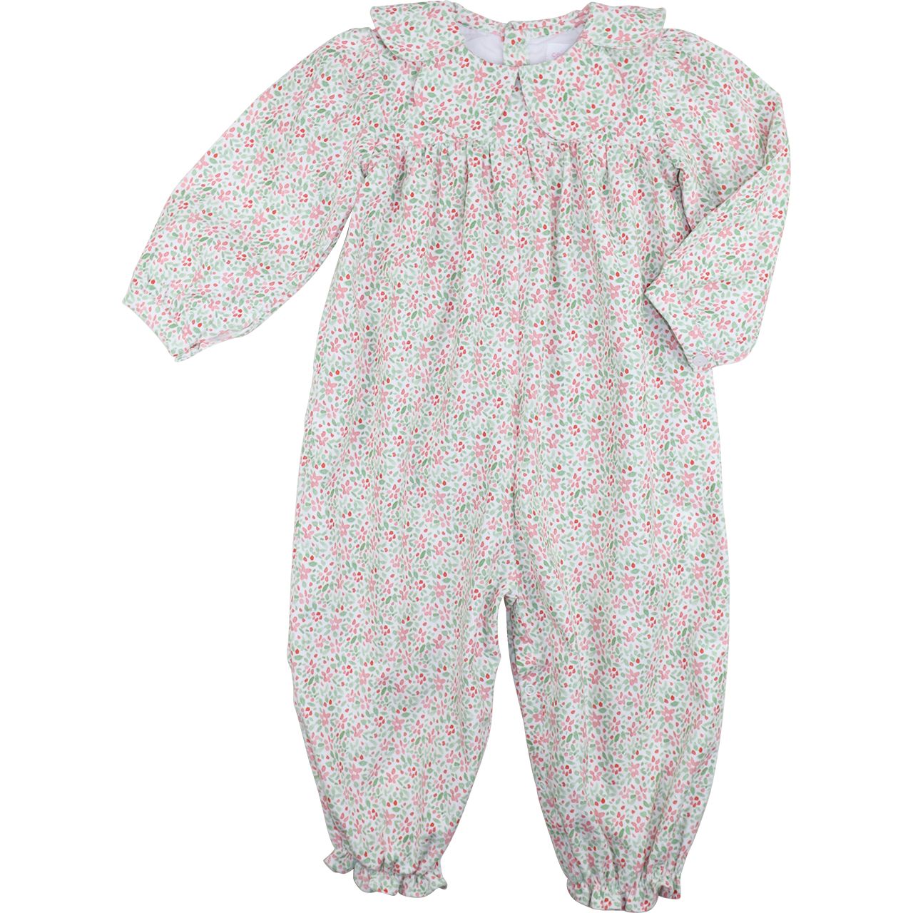Holiday Floral Corduroy Long Bubble