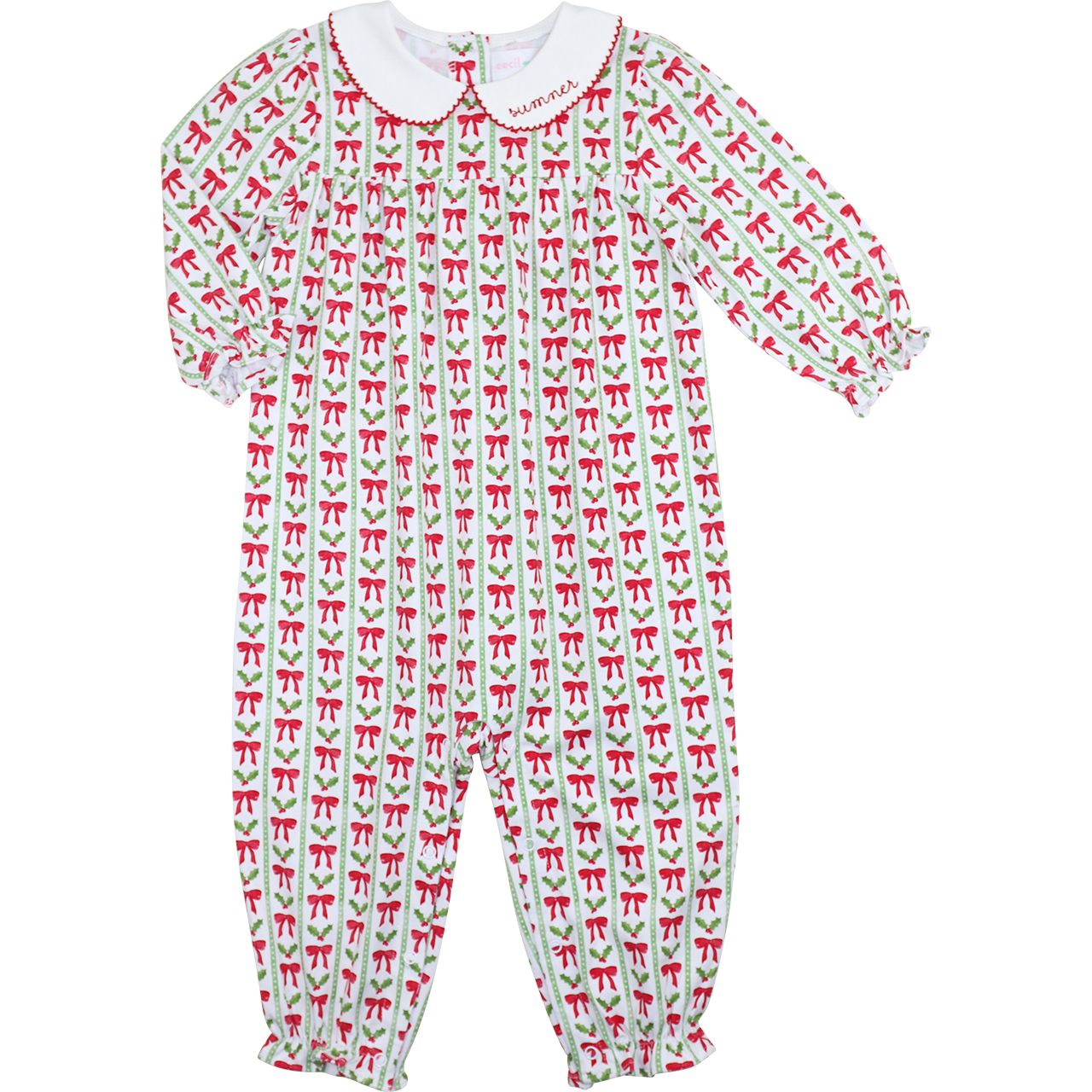 Holly And Bow Knit Long Bubble