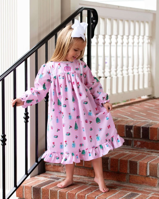 Holiday Print Nightgown