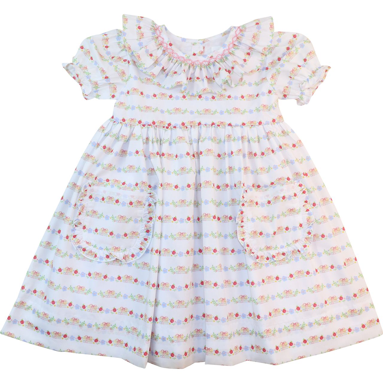 Smocked Back To School Pocket Dress