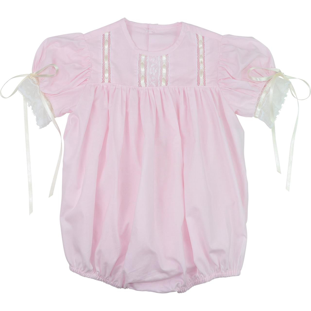 Pink Heirloom Lace Bubble Size 2T Pink Heirloom Lace Bubble Size 2T