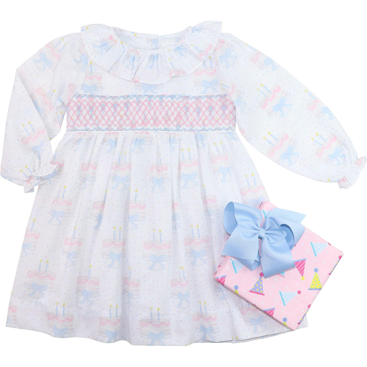 Pink Smocked Birthday Cake Dress  Smocked Threads