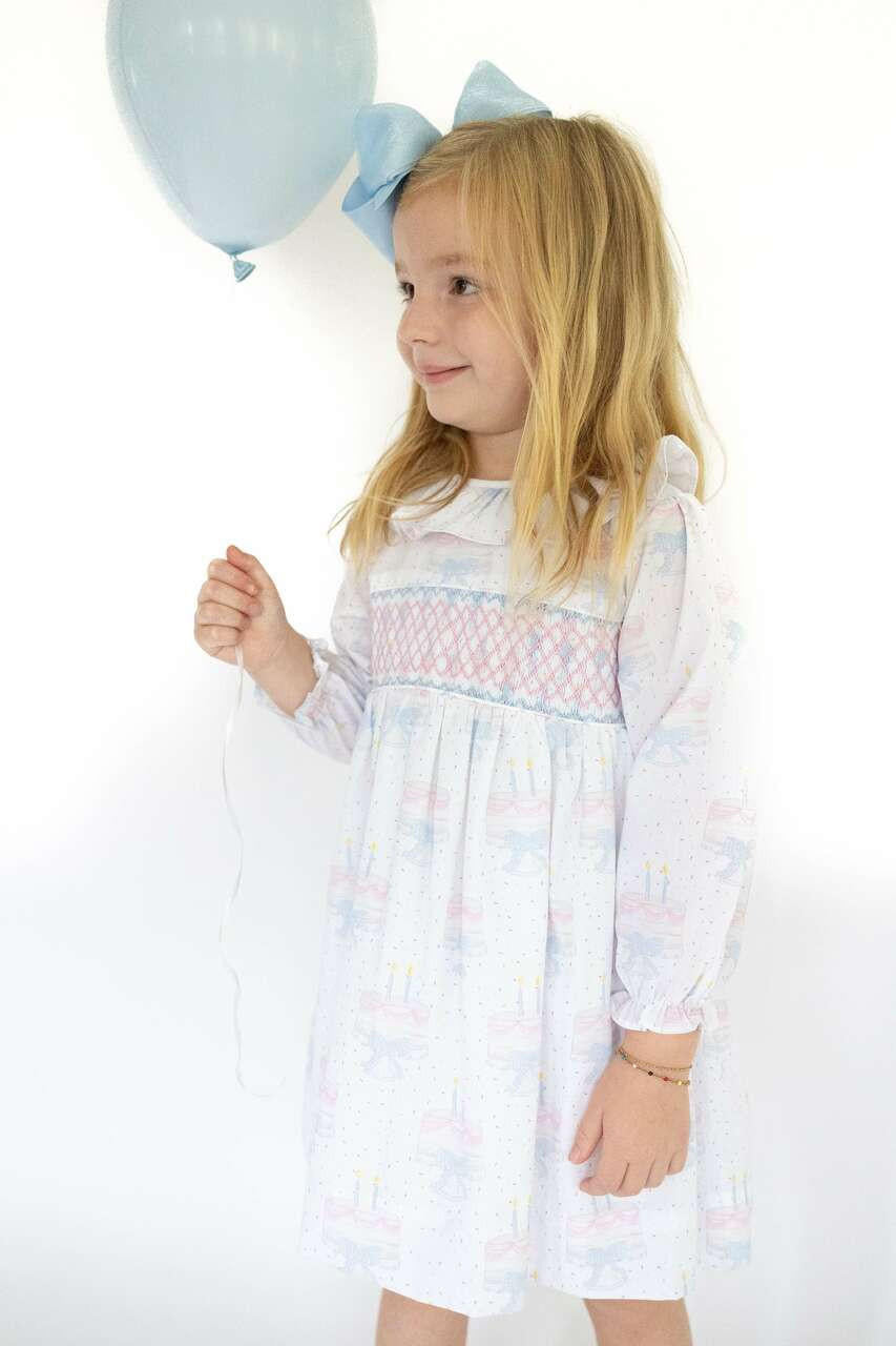 Pink Smocked Birthday Cake Dress  Smocked Threads