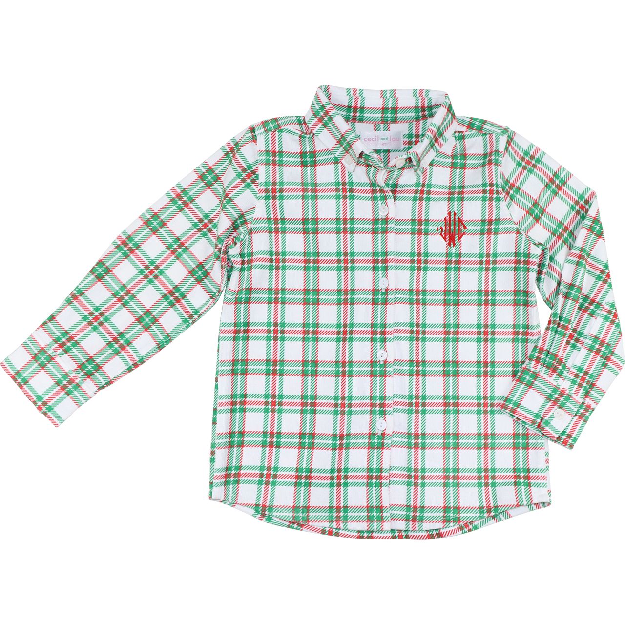 Plaid Corduroy Button Down Shirt