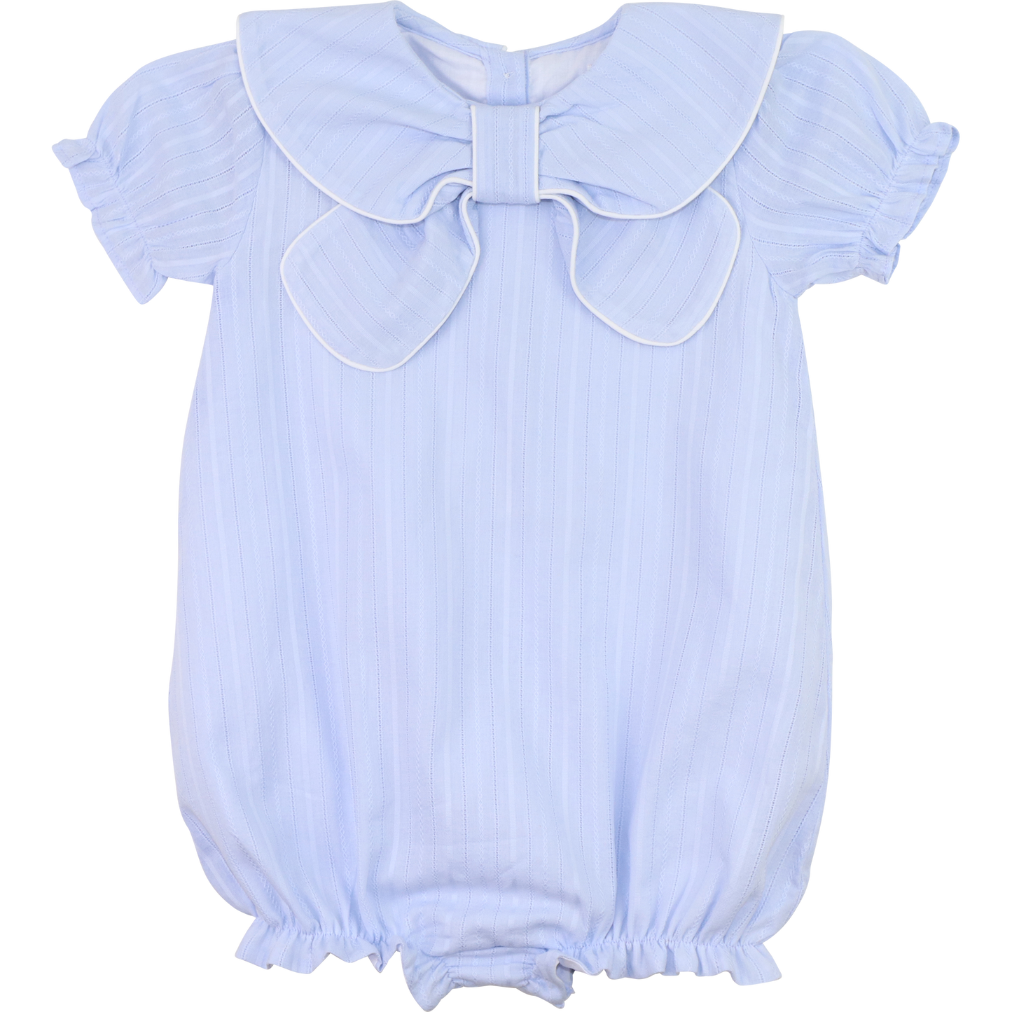 Blue Linen Bow Bubble