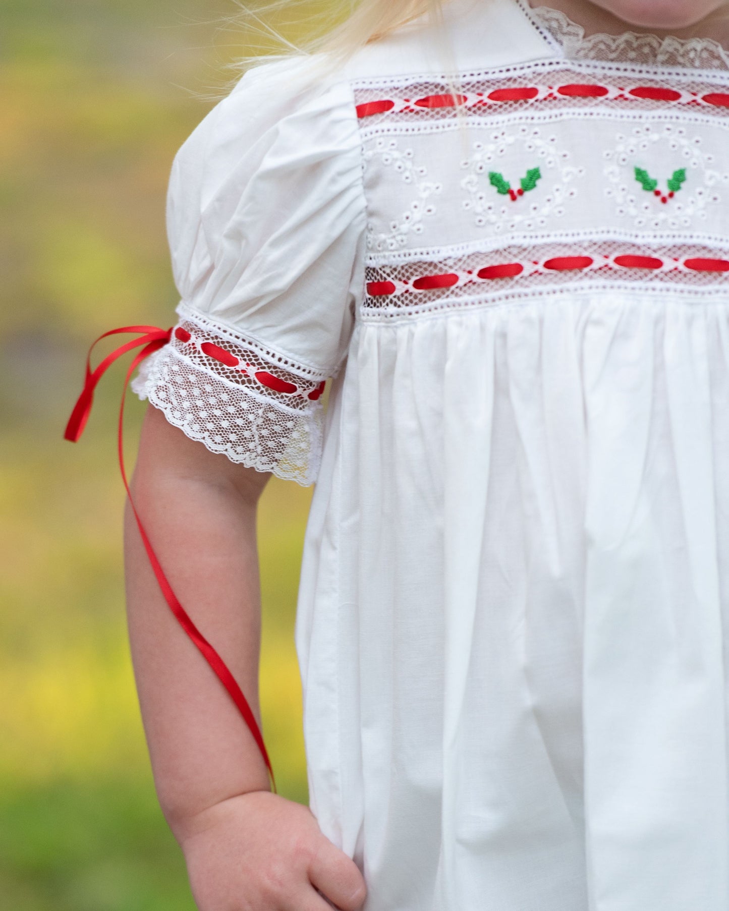 Embroidered Holly Heirloom Dress