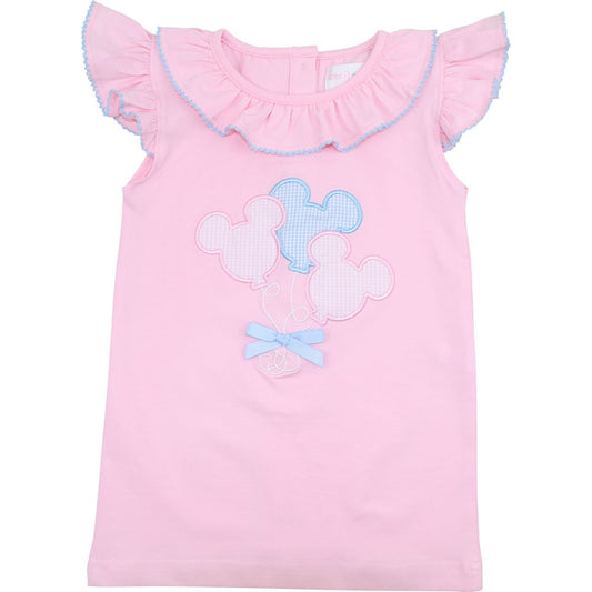 Pink Knit Mouse Ears Knit Shirt