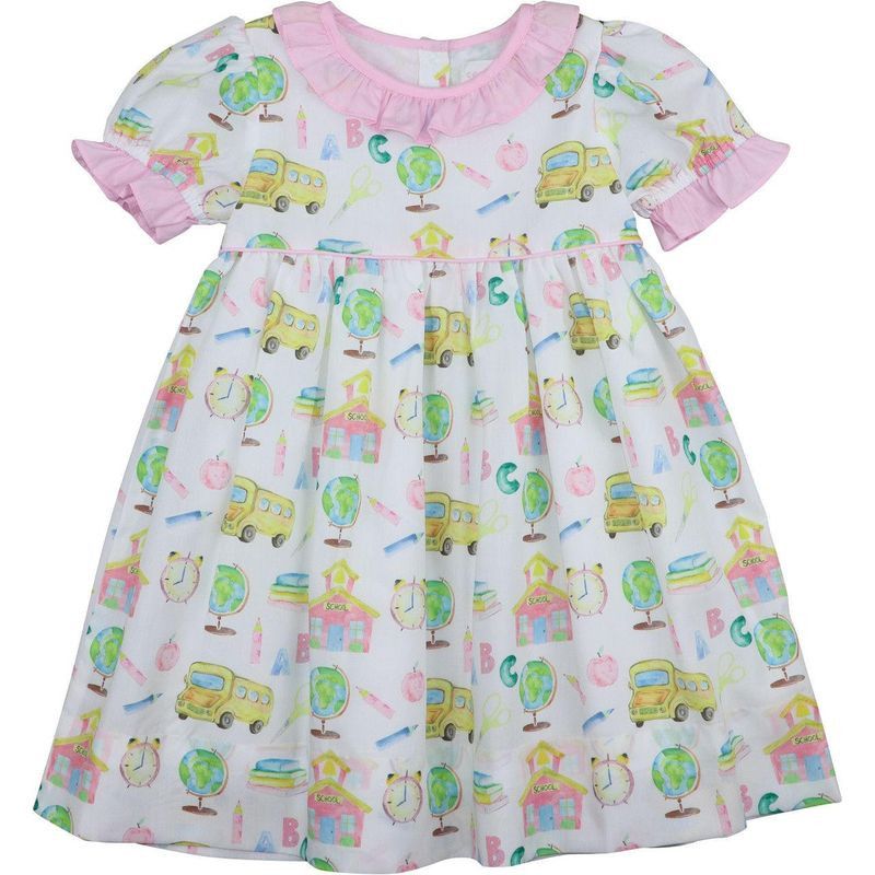 Pink And Green Back To School Dress