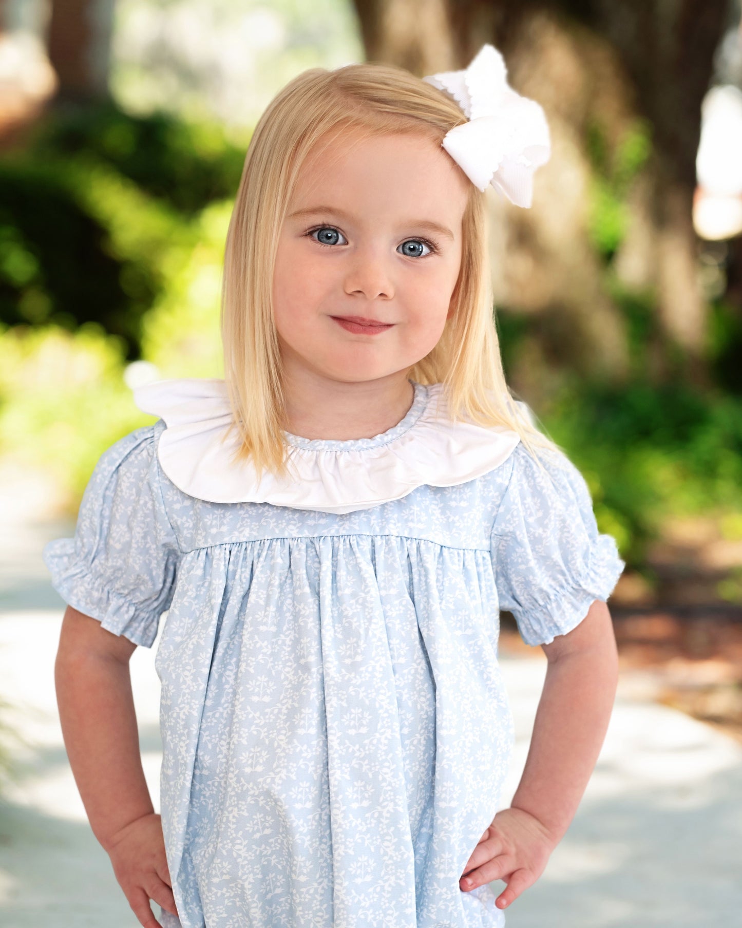 Blue And White Mini Floral Bubble