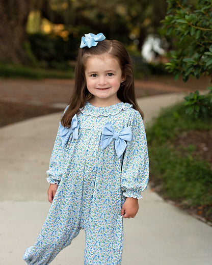 Petite Floral Knit Bow Long Bubble