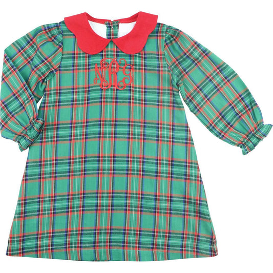 Green And Red Plaid Dress