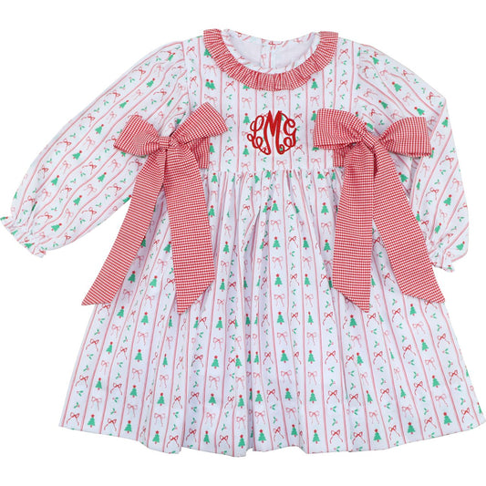 Bow And Christmas Tree Dress