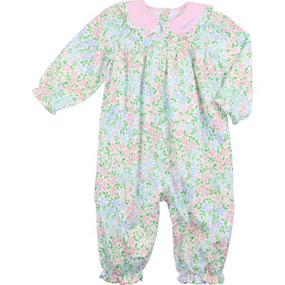 Pastel Floral Corduroy Long Bubble