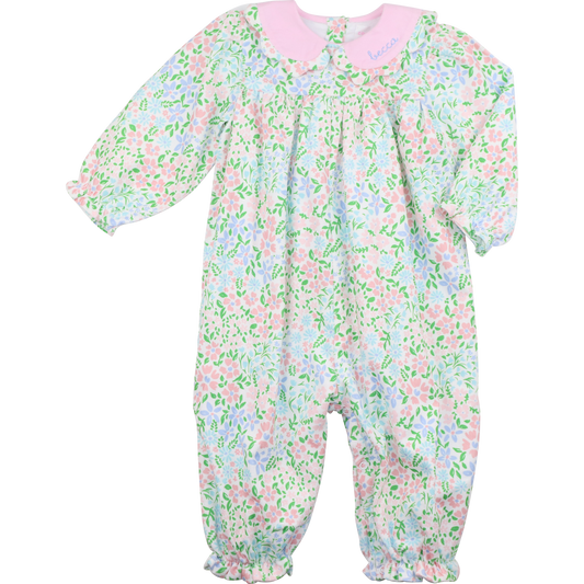 Pastel Floral Corduroy Long Bubble