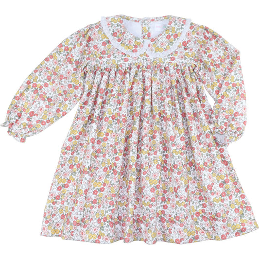 Fall Floral Corduroy Dress