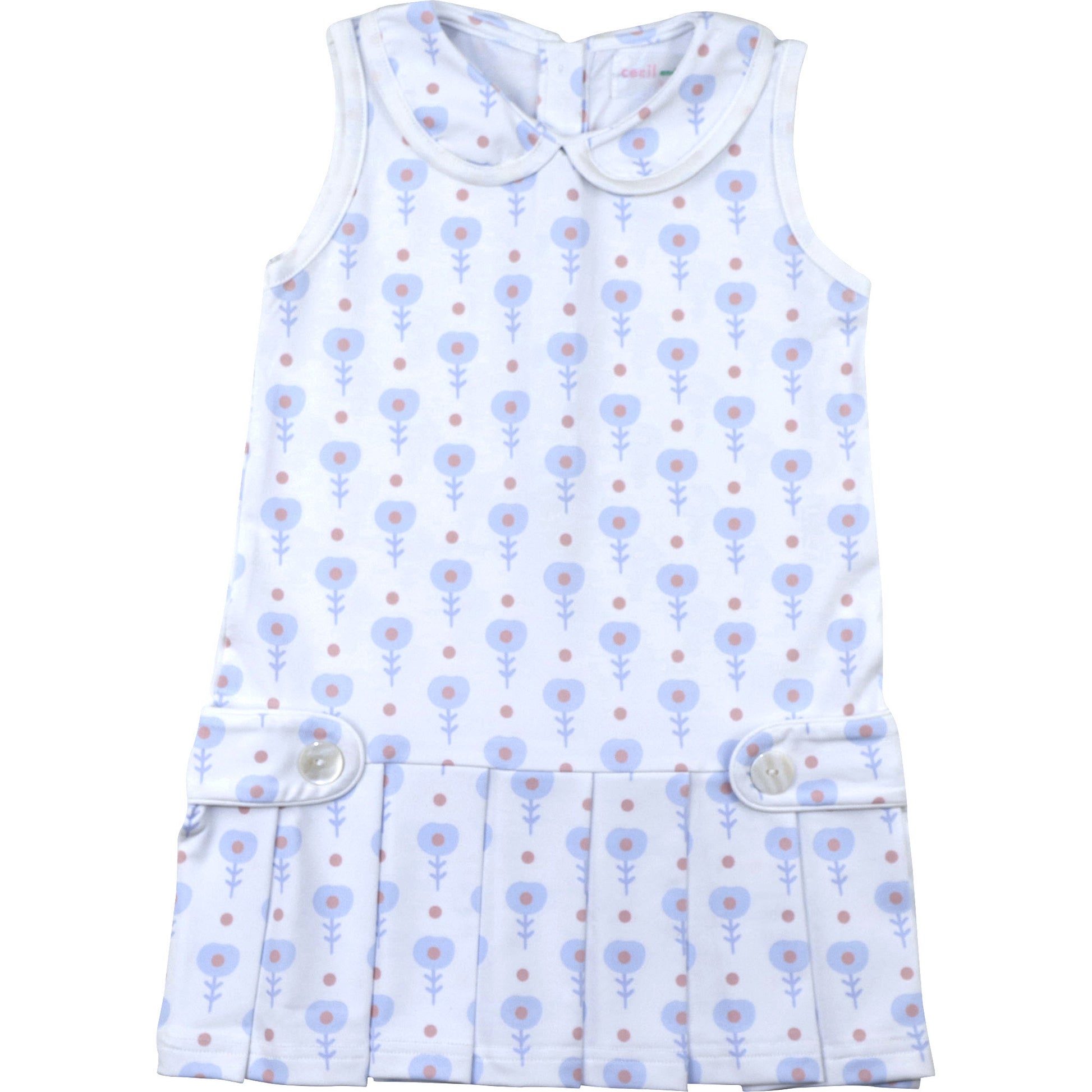 princess polly baby blue dress Blue And Pink Floral Lycra Tennis Dress