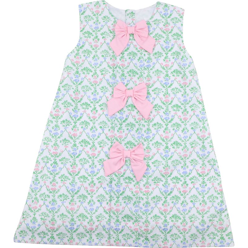 A-Line Floral Bow Dress