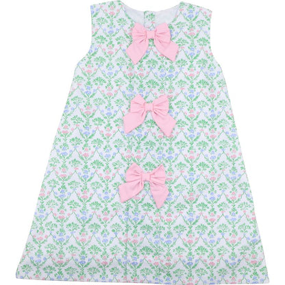 A-Line Floral Bow Dress