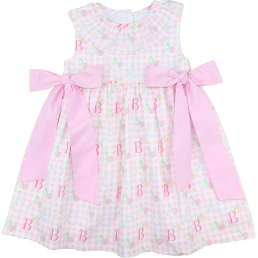 Pink ABC Bow Dress