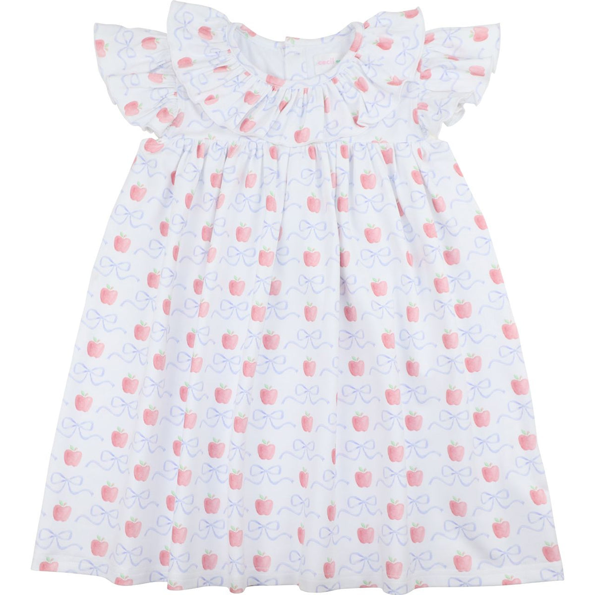 knit apple dress And Bow Size 6 NA-08.02.24AM
