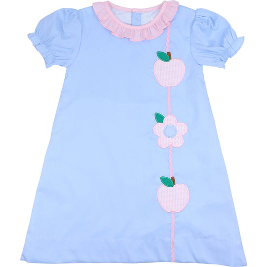 Applique Apple And Flower Dress