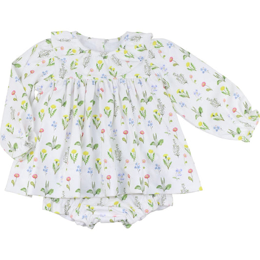 Floral Blooms Corduroy Diaper Set