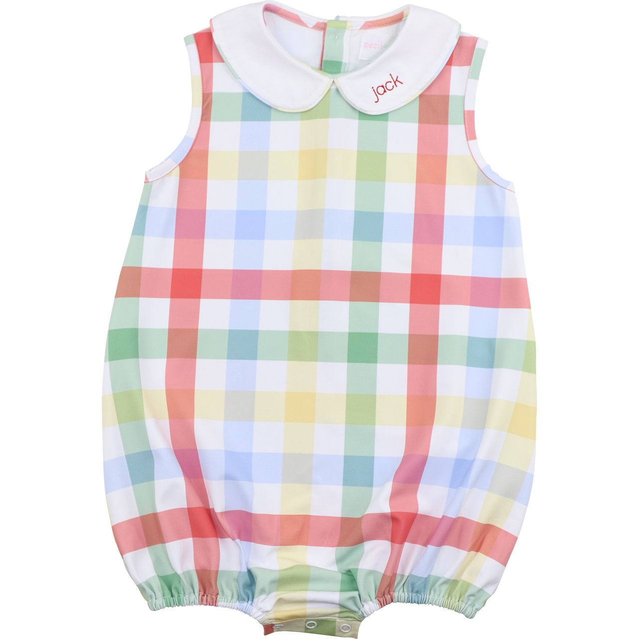 Back To School Plaid Bubble
