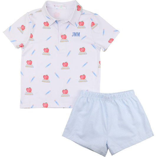 Back To School Polo Short Set
