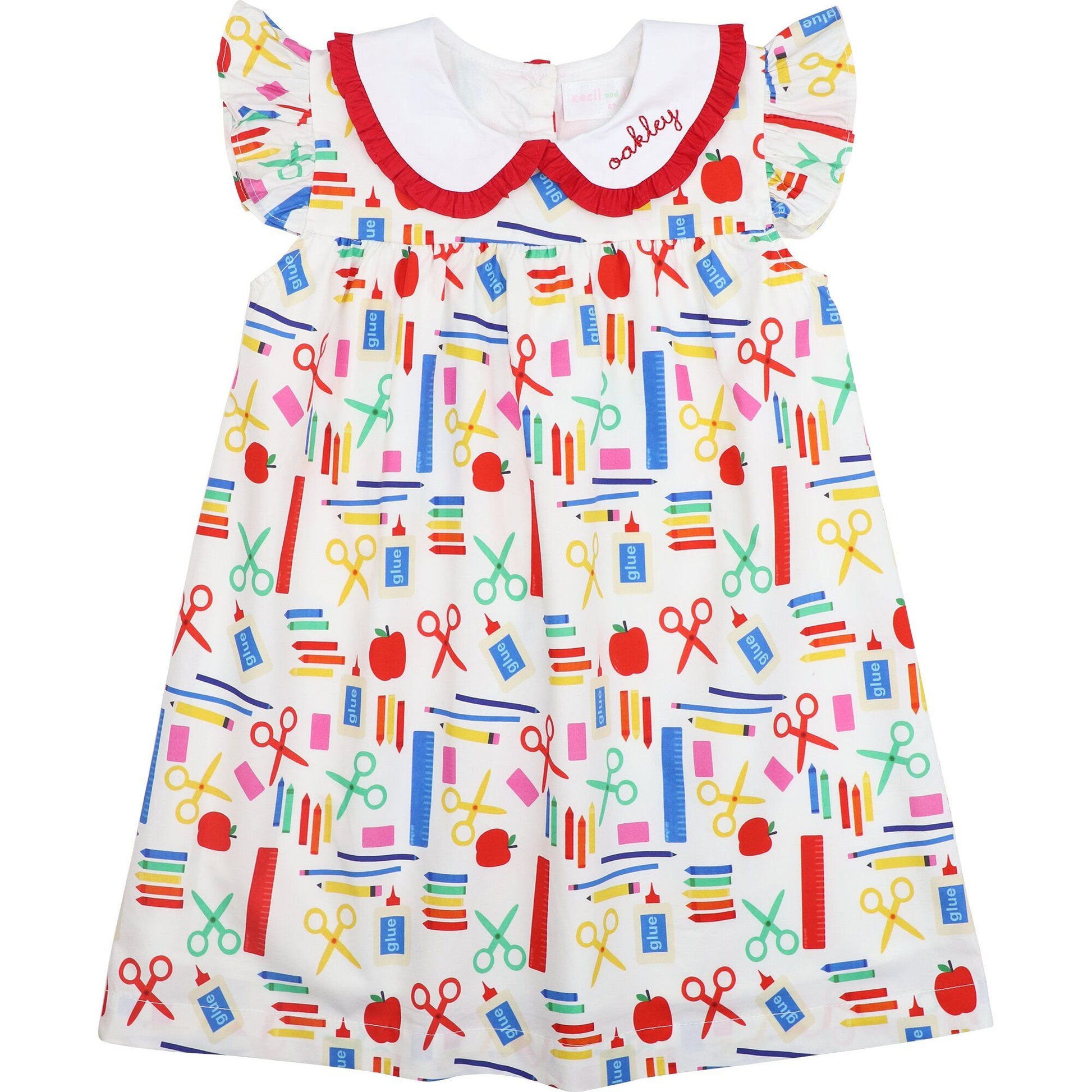 Back To School Print Dress