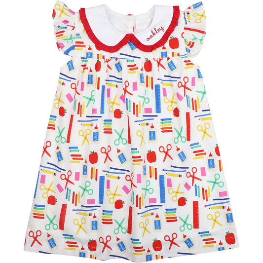 Back To School Print Dress